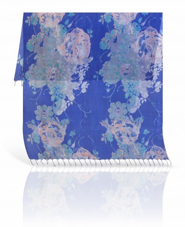 Палантин Женский S30-JEWEL.FLOWER/NAVY